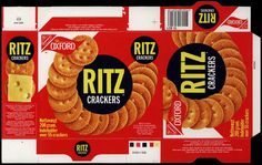 two boxes of ritz crackers with cheese on the top and one box filled with cheetos