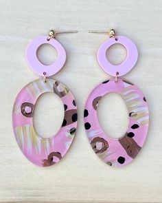 These hand-painted laser-cut acrylic earrings will take you for a walk on the wild side! This pair is made with 14Kt gold-filled jump rings and ball-end studs. Earrings come with a silicone backing. Acrylic Shapes, Walnut Creek, Walk On The Wild Side, Laser Cut Acrylic, Studs Earrings, Acrylic Earrings, Leather Earrings, Jump Rings, 14kt Gold