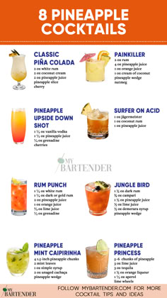 Pineapple Cocktails Pineapple Juice Mixed Drinks, Pineapple Mixed Drinks Alcohol, Pineapple Cocktail Drinks, Hawaii Drinks Cocktails, Bbq Drinks Alcohol, Cocktail With Pineapple, Cocktail Recipes Pineapple, Pineapple Drinks Alcohol