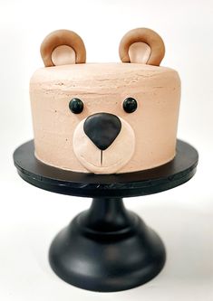 Bear DIY Cake Kit, Forest Animal Cake, Woodland Animal Cake, Teddy Bear Cake. Black Bear Cake Ideas, Easy Teddy Bear Cake, Teddy Bear Face Cake, Chocolate Bear Cake, Easy Bear Cake, Bear Smash Cake 1st Birthdays, Simple Teddy Bear Cake, Simple Bear Cake, Teddy Graham Cake