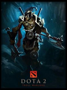 a character from dota 2 holding two swords