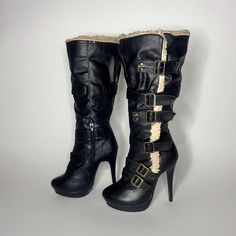 Size is labeled as US 5 Condition is 8/10. Some wear signs are possible as item is pre-loved.  ⟡next day shipping from Europe ⟡shipping up to 2-3 weeks ⟡please be wary of shipping delays ⟡always sending tracked Black Buckle Boots, Leather Black Boots, Boots With Buckles, Shoe Inspo, Buckle Boots, Vintage Boots, Pretty Shoes, Heel Boots, Black Leather Boots