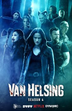 the tv poster for van helsing season 4, starring actors from different eras