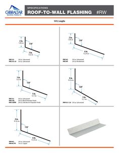 The Gibraltar Roof-To-Wall Flashing is made from trusted 28-Gauge galvanized steel. It is designed to cover and protect roof-to-wall intersections from water infiltration. Roof-To-Wall flashing is bent at a 110°. The shorter vertical plane is attached to the upper floor wall under the building paper, the lower plane sits on top of the underlayment and under the shingles. Gibraltar Building Products 5-in x 120-in Brown Galvanized Steel Step Flashing Polyester | RW35BRW Mobile Home, Modular Homes, Galvanized Steel, Flooring, Building, Wall, Design