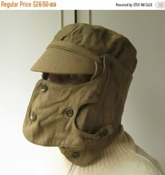 20% Off Sale Vintage Military Hat, Authentic Hat, War Memorabilia, Afganistan Era, USSR Military, Officers Cap, Cap with Mask, Steampunk Gas Steampunk Gas Mask, Mask Steampunk, Army Clothes, Military Hat, Military Gear, Military Outfit, Gas Mask, Vintage Military, Military Uniform