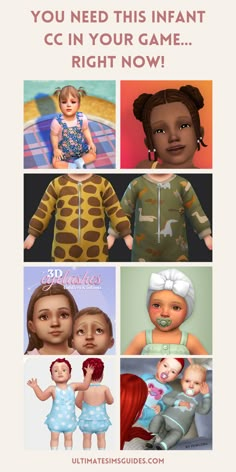 the different types of baby dolls are shown in this image with text that reads, you need