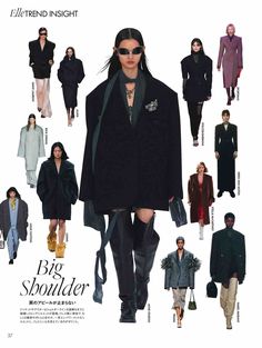 an advertisement for the fall / winter 2013 collection of women's coats and jackets