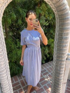 Vintage Kathie Lee collection plaid midi dress Dress Clothes For Women, Art Collection, Dress Outfits, Bathing Beauties, Display Homes, Midi Dress, Plaid, Womens Dresses, Music Clothes