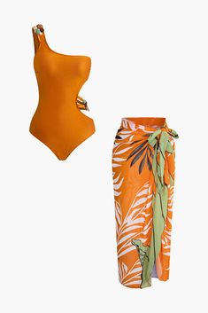 Early 2000s Style, One Shoulder Swimsuit, Media Screen, Leaves Print, Influencers Fashion, Fall Skirts, Cut Out Design, Hats For Sale, List Style