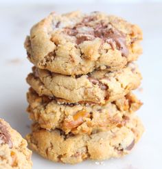 several cookies stacked on top of each other