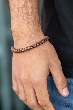 Brushed in an antiqued copper finish, a chunky round box chain links around the wrist for a rustic look. Features an adjustable clasp closure.

Sold as one individual bracelet. 

This piece was featured as part of our Fall Training during Unwritten. Paparazzi Accessories Jewelry, Alley Oop, Pink Dragon, Band Tattoo, Round Box, Rose Quartz Stone, Chain Links, Paparazzi Accessories, Blue Gems