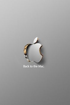 an apple logo with the words back to the mac