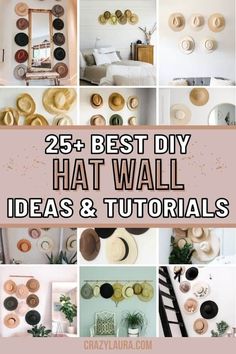 the 25 best diy hat wall ideas and tutors for your home decor project