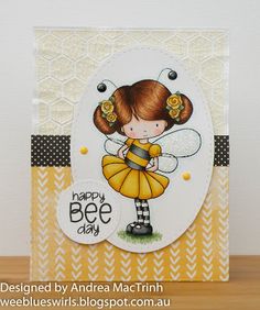 Whimsie Doodles Digital Stamps: Happy Bee Day Happy Bee Day, Bee Day, Sweet Birthday, It's Friday, Copic, Happy Friday