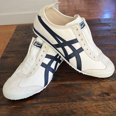 Women’s Brand New Onitsuka Tiger Mexico 66 Slip-On Shoes Navy And Beige Color. Unisex. Men’s: Size 42.5 Euro Size 9 Usa Women’s: Size 10.5-11 Usa Onitsuka Tiger Women Shoes, Onitsuka Shoes, Onitsuka Mexico 66, Onitsuka Tiger Shoes, Shoes List, Onitsuka Tiger Women, Onitsuka Tiger Mens, Tiger Shoes, Tiger Mexico 66