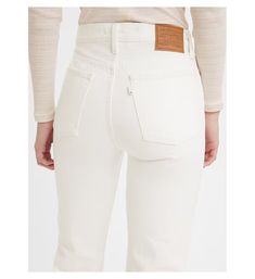 Wedgie Straight Fit Women's Jeans - White | Levi's® US White Fitted Jeans With Belt Loops, Fitted White Jeans With Belt Loops, Classic White Levi's Bottoms, White Fitted Levi's Jeans, Fitted White Levi's Jeans, Levi's White Bottoms For Fall, Levis 501 Women, Levis Wedgie Jeans, Wedgie Jeans