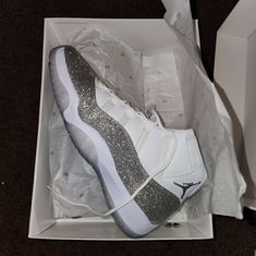 Air Jordan 11's. Women's Size 11. Never Worn. New Condition, Still Boxed. White Jordan 11, Air Jordan 11s, Jordan 11s, Jordan Retro 3, Jordan Spizike, Nike Air Jordan 5, Air Jordan 5 Retro, Nike Air Jordan Retro, Shoes Air