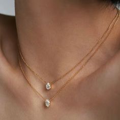 Fashionable Double Necklace Set With Zircon Water Drop And Goose Egg Oval - A Stylish Temperament! New With Tags. 3/$20 Bundle. Double Necklace, Fine Gold Jewelry, Jewelry Design Necklace, Drop Necklace, Water Drops, Water Drop, Tattoos And Piercings, Necklace Set, Womens Jewelry Necklace