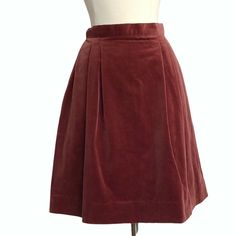 Vintage 60s 70s Mod Short Velvet Skirt by Bronson of California Plush Soft & Smooth Velvet with a Pretty Luster Goregeous Color - Kind of A Burnt Brick Red with Rose Undertones  High Waisted with Back Zipper  Two Inverted Pleats at Each Side on Front Curved Slip Pockets At Sides Inside Front of Pockets are Lined with Pretty Red Fabric Darts at Back Waist Vintage Bronson of California  Circa 60s - 70s  Condition - Great.  A few tiny surface scratches to velvet.  Super Cute!! Skirt may have been s Short Velvet Skirt, Skirt Png, 60s Skirt, 70s Mod, Velvet Skirt, Vintage Velvet, Cute Plush, Sewing Tips, Brick Red