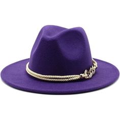 -Cloth,Felt,Polyester,Cotton -Imported -Drawstring Closure -Fashion And Cute Style Fedora -Material: Soft Cloth, 65% Cotton And 35% Polyester Fiber -Occasions: Common Wearing, Party, Club, Taking Photos, Traveling And So On -One Size:56-58cm(22.04-22.83in). There Is An Adjust Tie Inside, For Your Adjusting The Head Circumference Size -Practical: Great For Any Activity, Provides A Casual Or Formal Stylish Womens Fedora Hat, Gentleman Hat, Wide Brim Felt Hat, Purple Things, Fedora Hat Men, Wardrobe Upgrade, Womens Fedora, Fedora Hat Women, Wide Brim Fedora