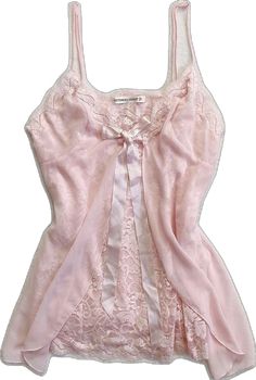 Dark Pink Outfit, Vintage Victoria Secret, Ribbon Top, Vintage Cami, Pretty Ribbon, Y2k Pink, Little Outfits, Edgy Outfits