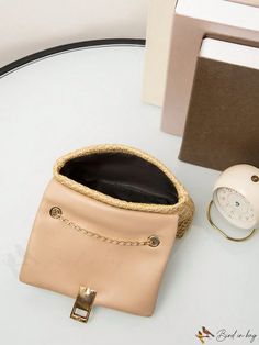 BirdinBag - Stylish Mini Square Bag: Perfect for Travel and Vacation Word Wrap, Bag Bag, Square Bag, Color Khaki, Crossbody Bags, 20 Cm, Pu Leather, Size Chart, Product Description