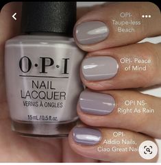 Opi Nail Polish Colors, Opi Fall, Opi Nail Colors, Pretty Nail Colors, Nails Nailpolish, Subtle Nails