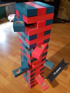 this is an image of a tower made out of blocks