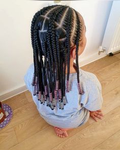 Girls Cornrows Black Kids, Toddler Individual Braids, Toddler Girl Cornrow Hairstyles, Kid Protective Hairstyles, Easy Black Kids Hairstyles, Girls Cornrow Hairstyles For Kids, Black Toddler Hairstyles Girl Braids, Toddler Cornrows, Black Toddler Hairstyles Girl