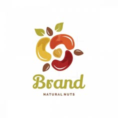 the logo for brand natural nuts