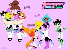 the powerpuff girls cartoon characters