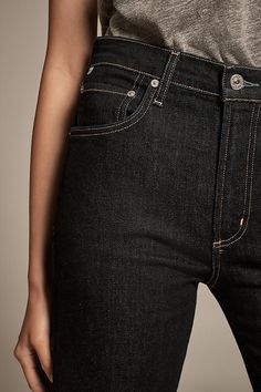 Denim, decoded: We’re digging denim in every corner of our closet. Vidia by Citizens of Humanity is a high-rise jean with a bootcut leg. | Vidia High-Rise Bootcut Jeans by Citizens of Humanity in Blue, Women's, Size: 28, Cotton/Polyurethane at Anthropologie High Rise Bootcut Jeans, Citizens Of Humanity, High Rise Jeans, Bootcut Jeans, Anthropologie, High Rise, Human, Closet, Blue