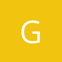 the letter g is shown in white on a yellow background