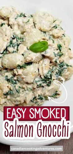 Smoked salmon gnocchi with spinach Salmon Gnocchi, Gnocchi With Spinach, Seasoned Veggies, Fancy Restaurants, Best Italian Recipes, Cheat Meal, Winter Recipes, Seasonal Recipes, Smoked Salmon