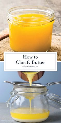 how to clarify butter in jars