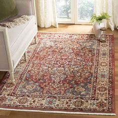 Kurtz Oriental Rug Red Orientalist Rug Living Room, Red Vintage Rug, Red Area Rugs, Kashan Rug, Medium Cut, Indoor Rug, Dream Living, Red Vintage, Rug Living Room