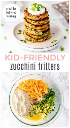 Carrot And Zucchini Fritters, Zucchini Tots For Baby, Tofu Recipes For Baby, Zucchini Baby Recipes