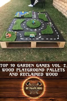 the top 50 garden games vol 2, wood playground pallets and reclaimed wood table