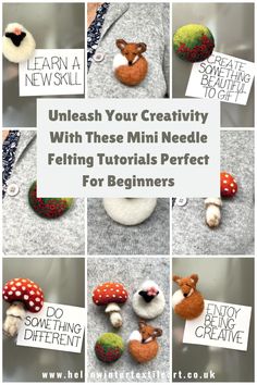 the instructions to make needle felt animals for beginners