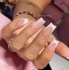 Girly Acrylic, Beauty Hacks Nails, Diy Acrylic Nails, Lavender Nails, French Acrylic Nails, Acrylic Flower, Nails Diy