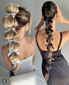 Braided Ponytails, Braided Hairdo, Hair Up Styles, Penteado Cabelo Curto, Hairdo For Long Hair, Easy Hairstyles For Long Hair, Braids For Long Hair, روتين العناية بالبشرة, Fashion Hair Accessories