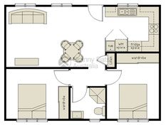 the floor plan for a studio apartment