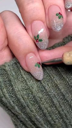 Cute Christmas Nails, Christmas Gel Nails, Nail Art Designs Videos, Thanksgiving Nails, Winter Nail Art, Festival Nails, Xmas Nails, Christmas Nail Designs, Christmas Nail