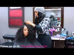 Vixen 3 Part Sew-In/Flip Method Tutorial by @MadAboutMeechie - YouTube Quick Weave Tutorial, Black Hairstyles For Round Faces, Flip Tutorial, Black Hairstyles With Weave, Curly Weave Hairstyles, Quick Weave Hairstyles, Hair Creations, Black Curly Hair, Quick Weave