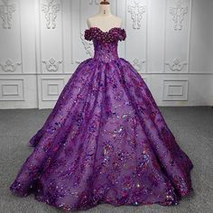 Purple Elegance: Glitter Sequins Beaded Ball Gown Party Quinceañera Dresses Dresses Bar, Beaded Ball Gown, Dark Purple Dresses, Quinceañera Dresses, White Quinceanera Dresses, Purple Quinceanera Dresses, Quinceanera Dresses Gold, Black Quinceanera Dresses, Dress Bar