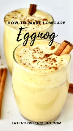 how to make low carb eggnog | creamy sugar-free keto eggnog | low carb eggnog recipe | Creamy Keto Eggnog | best low carb eggnog | How To Make Keto Eggnog Sugar Free Eggnog, Sugar Free Eggnog Recipe, Low Carb Eggnog Recipe, Keto Eggnog, Eggnog Recipe Homemade, Low Carb Christmas, Homemade Eggnog, Keto Cocktails