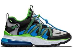 Air Max 270 Bowfin Black Photo Blue Air Max Outfit Mens, Air Max Outfit, Nike Collaboration, Nike Shoes Air Max, Mens Nike Shoes, Men's Shoe, New Nike Air, Nike Air Max 270, Air Max 270