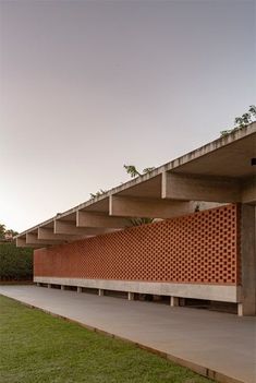 the building is made out of bricks and concrete