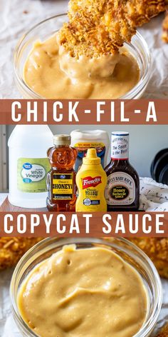 chicken fill - up with copycat sauce in a glass bowl