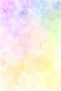 an abstract watercolor background with pastel colors in the bottom right corner and white on the left side